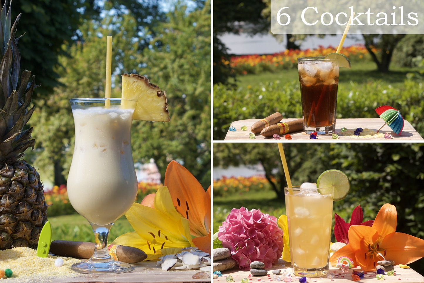 Cocktails um Eindruck zu hinterlassen. Frucktige Cocktails im Cocktail Box: Mai Tai, Pina Colada, Cuba Libre. Freiheit, Glück, Freude und Wärme – Werte von Cocktails aus Cocktail Box.