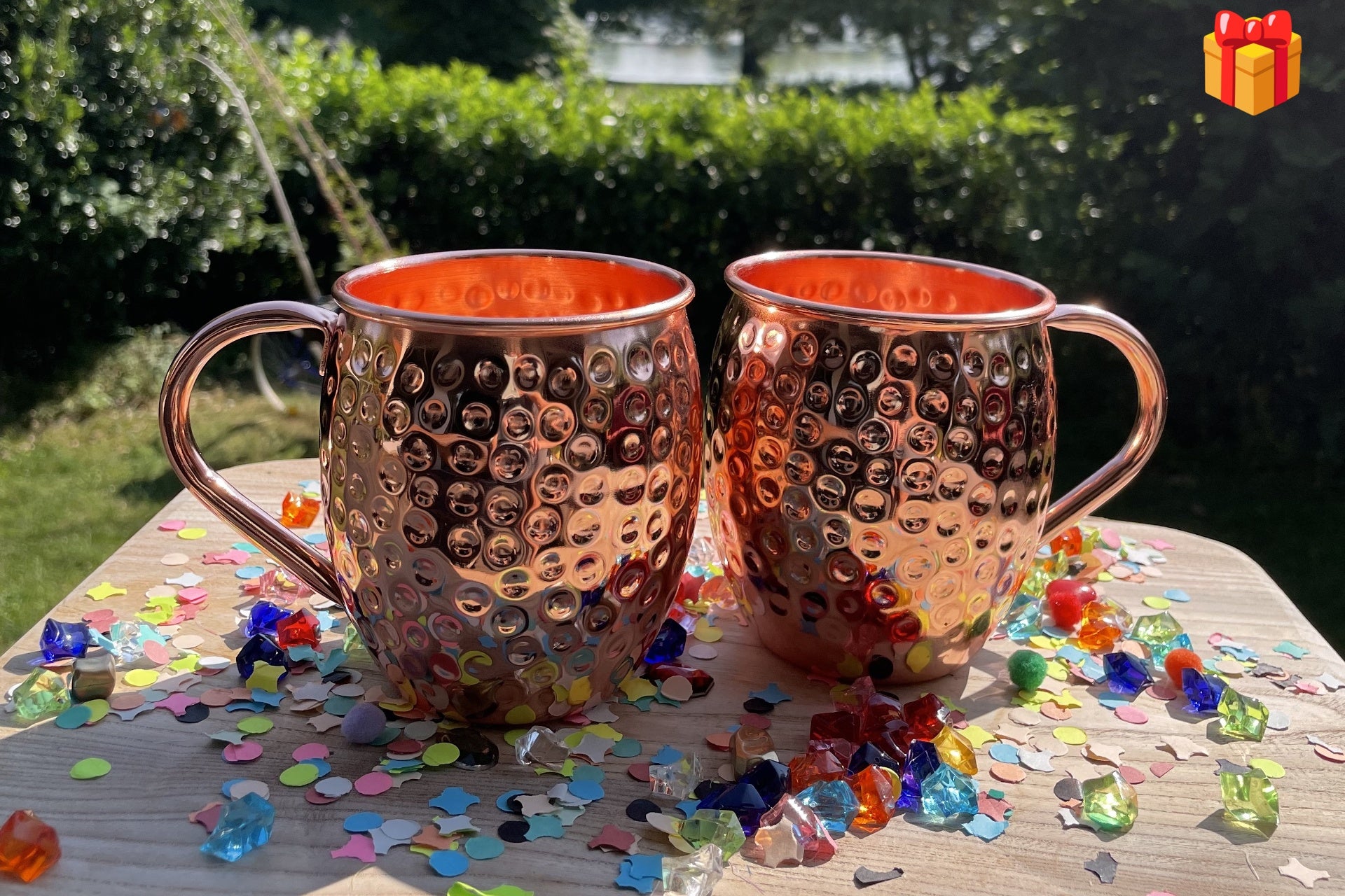 Moscow Mule Becher im Geschenk Set Cocktail Box